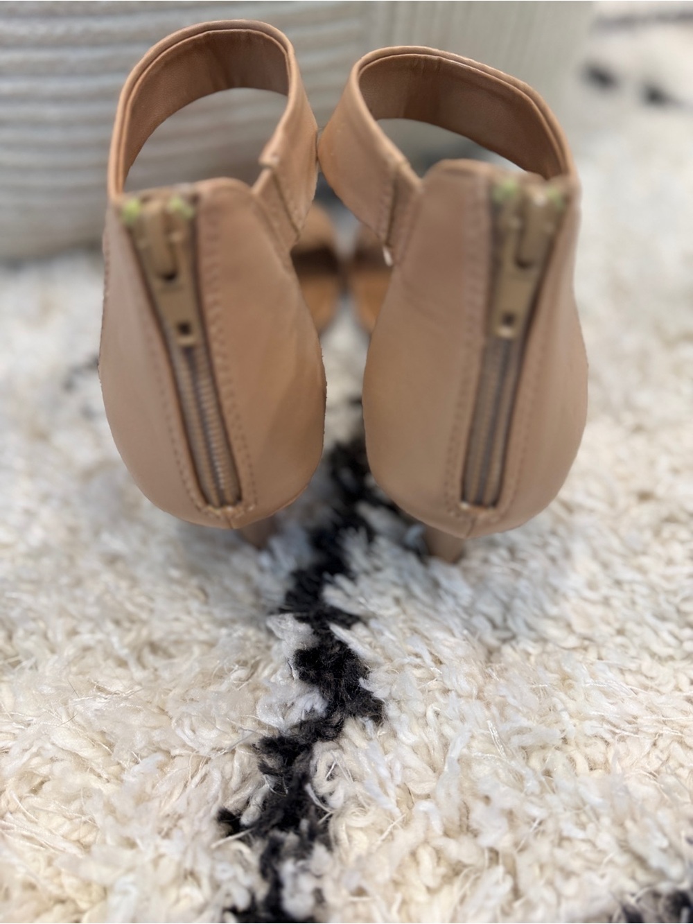 Style & Co Nude Ankle Strap Heels Women’s Size 8.5 Open Toe Dress Sandals - Picture 10 of 16